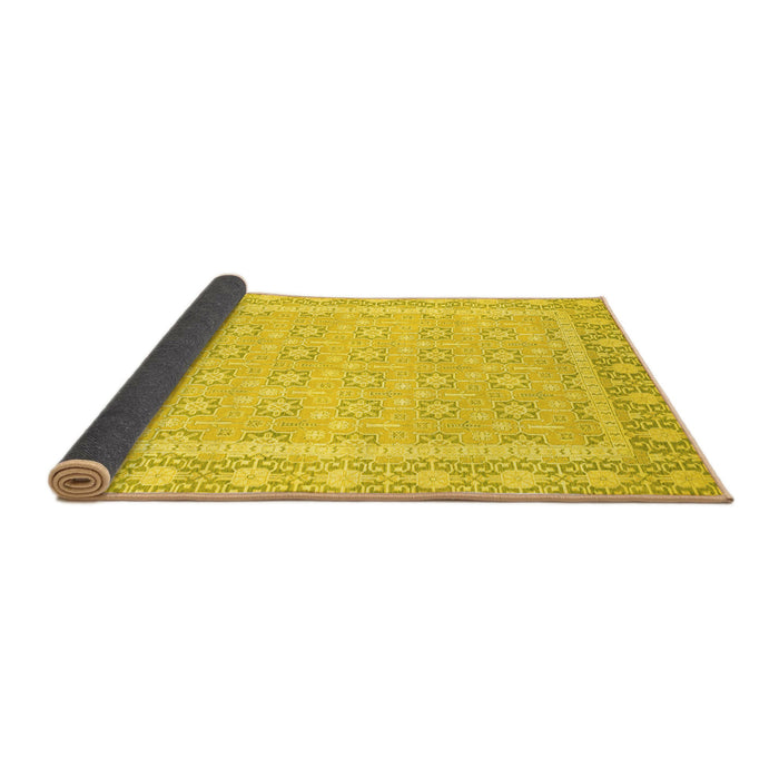 Sideview of Oriental Yellow Traditional Rug, abs2746yw
