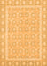 Machine Washable Oriental Orange Traditional Area Rugs, wshabs2746org