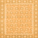 Square Oriental Orange Traditional Rug, abs2746org