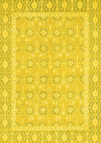 Oriental Yellow Traditional Rug, abs2746yw