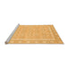 Sideview of Machine Washable Oriental Orange Traditional Area Rugs, wshabs2746org