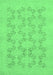 Machine Washable Abstract Emerald Green Modern Area Rugs, wshabs2747emgrn