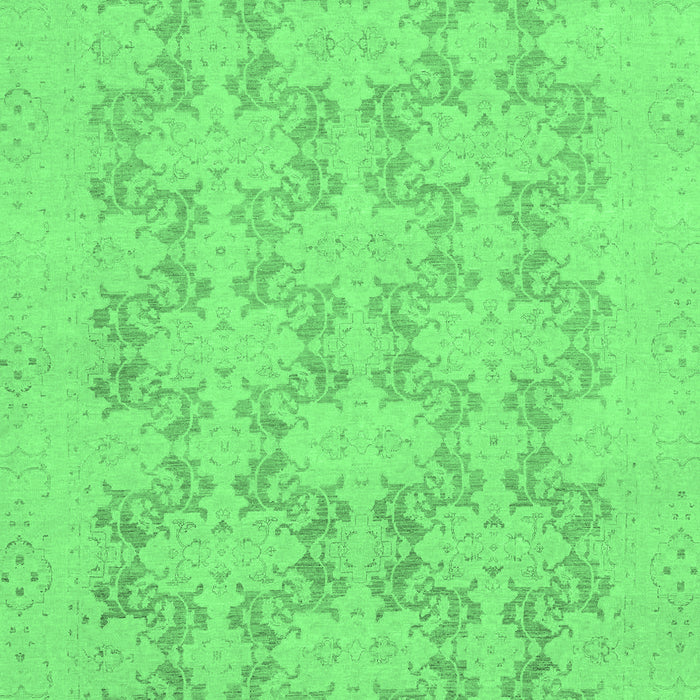 Machine Washable Abstract Emerald Green Modern Area Rugs, wshabs2747emgrn