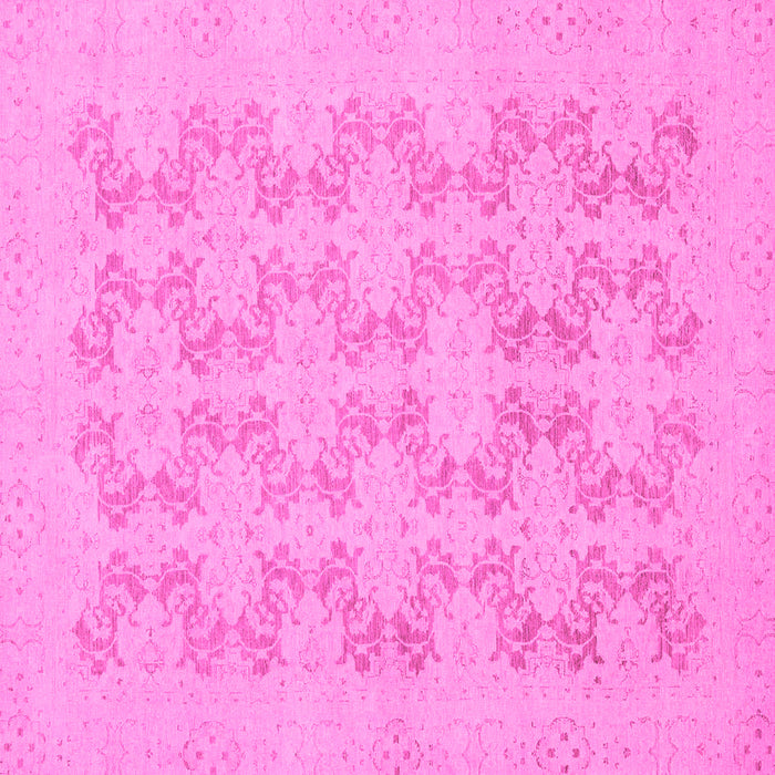 Square Abstract Pink Modern Rug, abs2747pnk