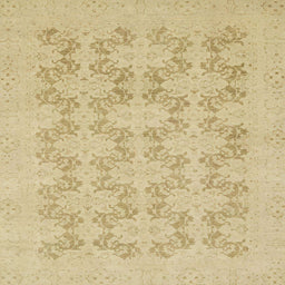 Square Machine Washable Abstract Metallic Gold Rug, wshabs2747