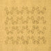 Square Abstract Brown Modern Rug, abs2747brn