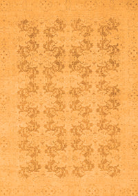 Abstract Orange Modern Rug, abs2747org