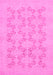 Machine Washable Abstract Pink Modern Rug, wshabs2747pnk