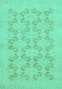 Abstract Turquoise Modern Rug, abs2747turq