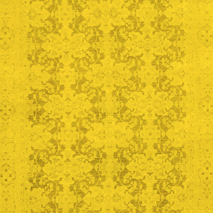 Machine Washable Abstract Yellow Modern Rug, wshabs2747yw