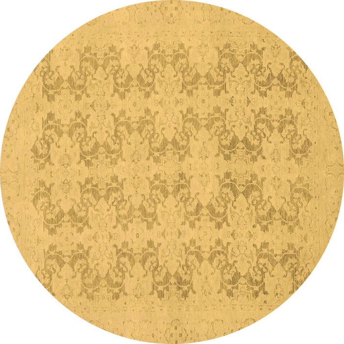 Round Machine Washable Abstract Brown Modern Rug, wshabs2747brn