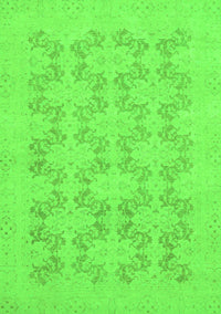 Abstract Green Modern Rug, abs2747grn