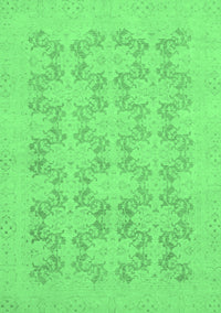 Abstract Emerald Green Modern Rug, abs2747emgrn