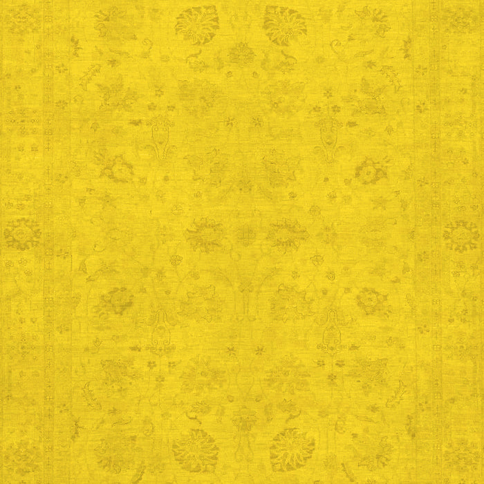 Machine Washable Abstract Yellow Modern Rug, wshabs2748yw