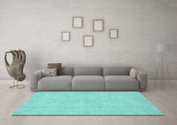 Machine Washable Abstract Light Blue Modern Rug, wshabs2748lblu