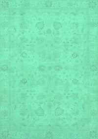 Abstract Turquoise Modern Rug, abs2748turq