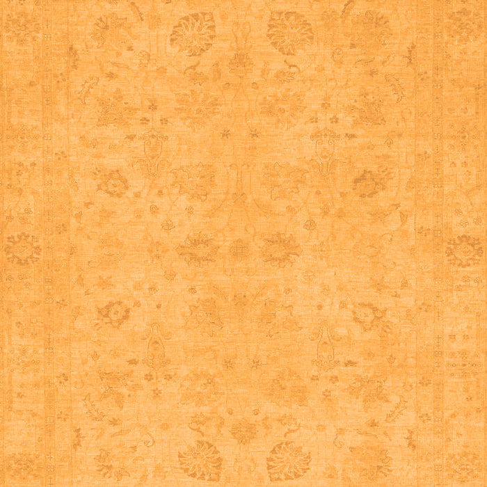 Abstract Orange Modern Rug, abs2748org