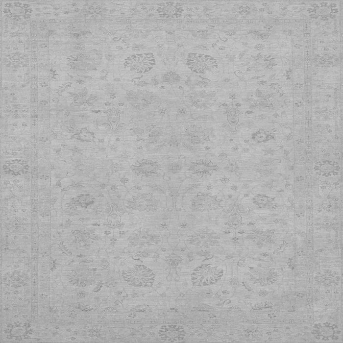 Square Abstract Gray Modern Rug, abs2748gry