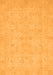 Machine Washable Abstract Orange Modern Area Rugs, wshabs2748org