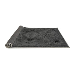 Sideview of Abstract Gray Modern Rug, abs2749gry