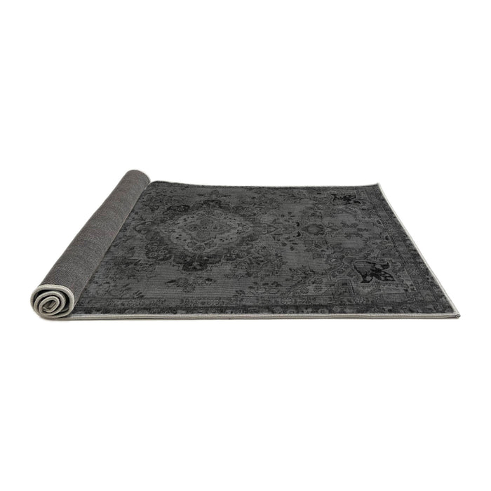 Sideview of Abstract Gray Modern Rug, abs2749gry