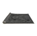 Sideview of Abstract Gray Modern Rug, abs2749gry