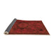 Sideview of Abstract Orange Modern Rug, abs2749org