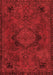 Abstract Red Modern Area Rugs