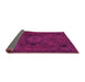 Sideview of Abstract Pink Modern Rug, abs2749pnk