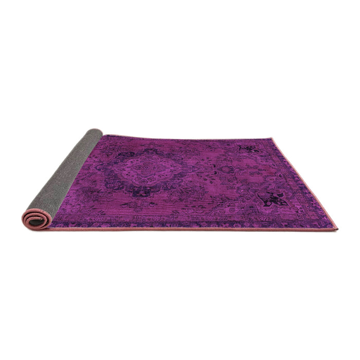 Sideview of Abstract Purple Modern Rug, abs2749pur