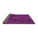 Sideview of Abstract Purple Modern Rug, abs2749pur