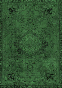 Abstract Emerald Green Modern Rug, abs2749emgrn