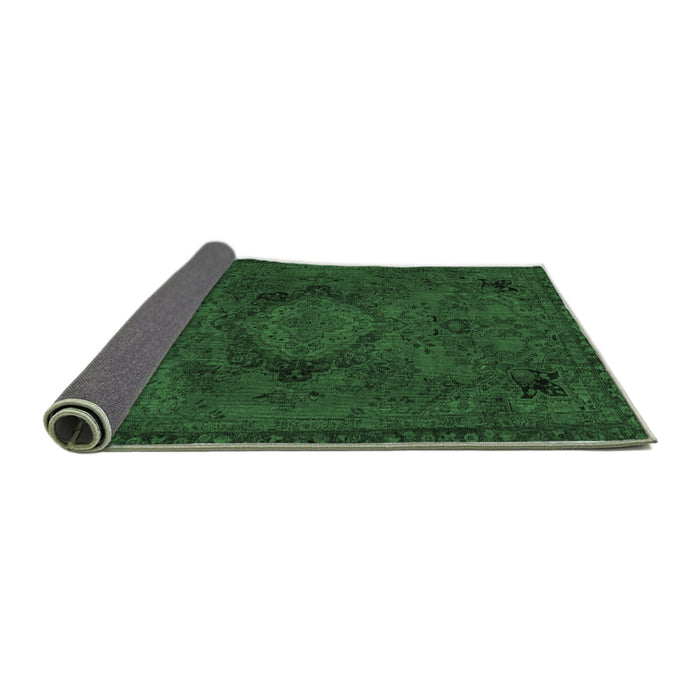 Sideview of Abstract Emerald Green Modern Rug, abs2749emgrn