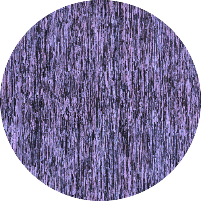 Round Machine Washable Oriental Blue Modern Rug, wshabs274blu