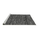 Sideview of Machine Washable Oriental Gray Modern Rug, wshabs274gry