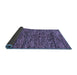 Sideview of Oriental Blue Modern Rug, abs274blu