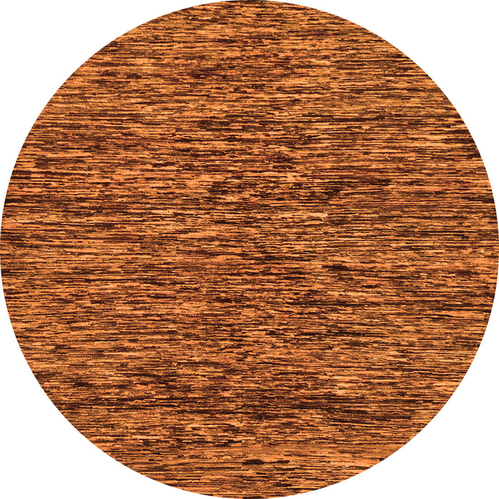 Round Oriental Orange Modern Rug, abs274org