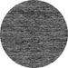 Round Machine Washable Oriental Gray Modern Rug, wshabs274gry