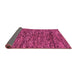 Sideview of Oriental Pink Modern Rug, abs274pnk