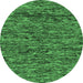 Round Oriental Emerald Green Modern Rug, abs274emgrn