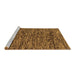 Sideview of Machine Washable Oriental Brown Modern Rug, wshabs274brn