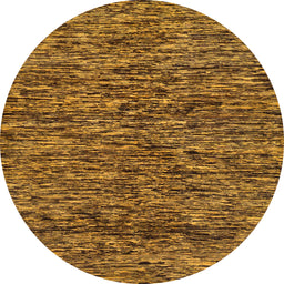 Round Abstract Red Brown Oriental Rug, abs274