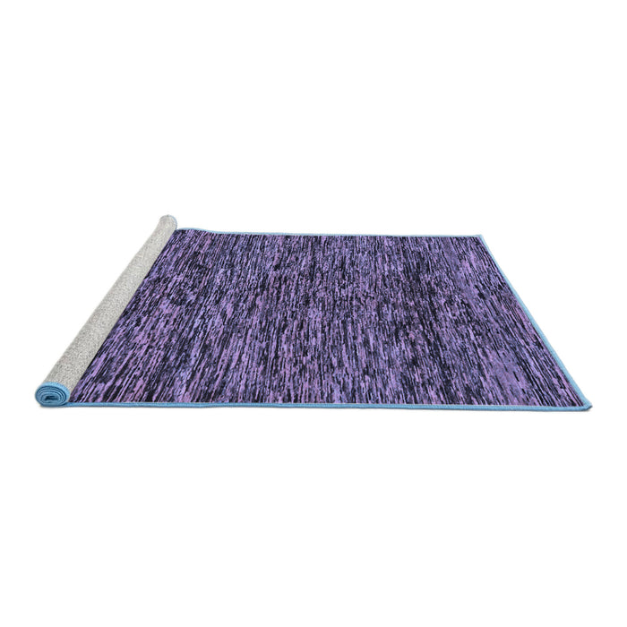 Sideview of Machine Washable Oriental Blue Modern Rug, wshabs274blu