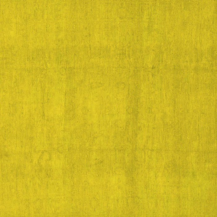 Square Abstract Yellow Modern Rug, abs2750yw