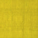 Square Abstract Yellow Modern Rug, abs2750yw