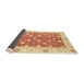 Sideview of Abstract Bright Orange Oriental Rug, abs2751