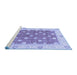 Sideview of Machine Washable Oriental Blue Traditional Rug, wshabs2751blu