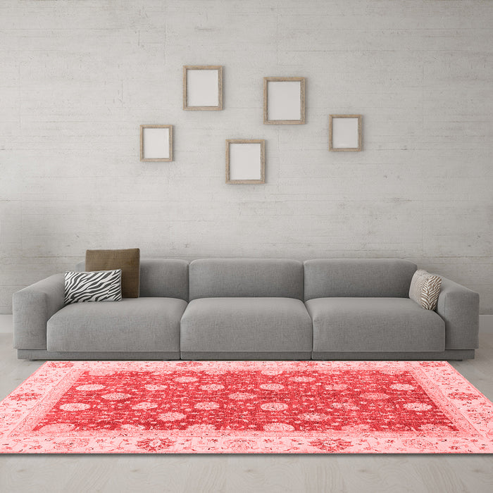 Traditional Red Washable Rugs