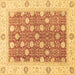 Square Oriental Brown Traditional Rug, abs2751brn