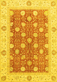 Oriental Yellow Traditional Rug, abs2751yw